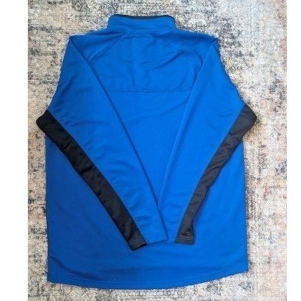 Fila Sport Mens XXL Royal Blue Black Quarter Zip Pullover Athletic Shirt XXL - Picture 2 of 4